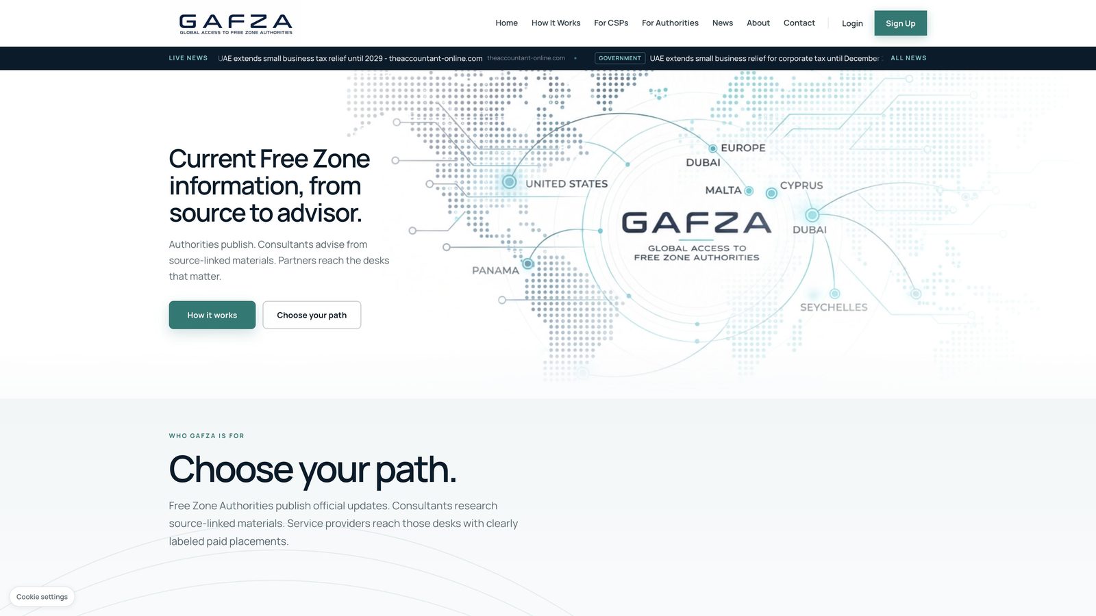 GAFZA homepage